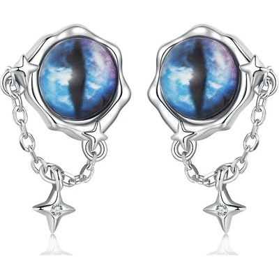 P&J Jewellery stříbrné náušnice Tajemný pohled SE56