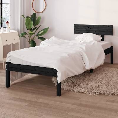 Nábytek XL 810111 Rám postele černý masivní dřevo