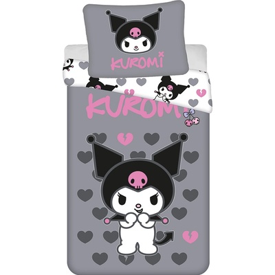 Jerry Fabrics obliečky Kuromi HK065 140x200 70x90