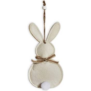 Zajíc závěs filc 16 cm krém