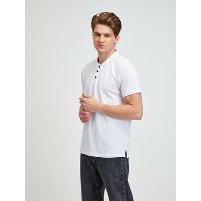 ALPINE PRO Бяла мъжка поло риза Alpine Pro Sedar ALPINE PRO | Byal | МЪЖЕ | XL