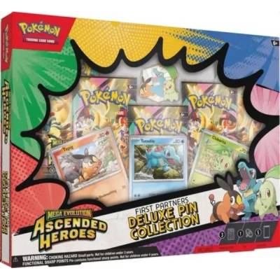 Asmodee Pokémon TCG: ME02.5 Възвисени герои - Луксозна колекция значки „Първи партньори (PCI10301-107)