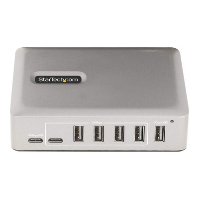 StarTech StarTech. com 10G5A2CS-USB-C-HUB интерфейсен хъб USB 3.2 Gen 2 (3.1 Gen 2) Type-C 10000 Мбит/с Сребърен (10G5A2CS-USB-C-HUB)