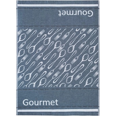 SCANquilt utěrka DESIGN gourmet modrá 50 x 70 cm