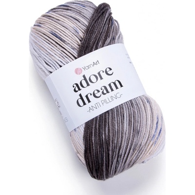 YarnArt Adore dream 1050 černo-modro-šedá