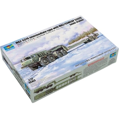 Trumpeter MAZ-537G interm. type w. MAZ/ChMZAP 5247G semi-trailer 1:72