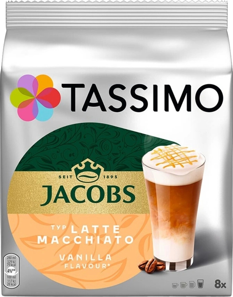 Latte Coffee Tassimo Jacobs Latte Macchiato Vanilla Tassimo - Main Image