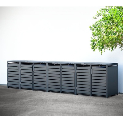 Westmann Kubus 7 7x240L 464x80x116 cm antracitová