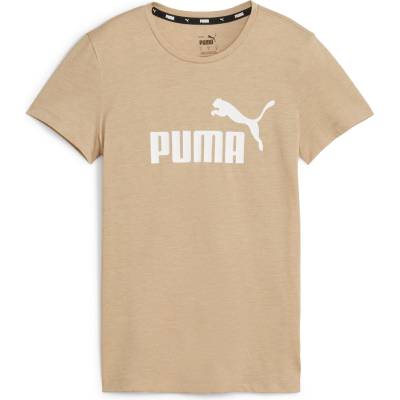 PUMA Функционална тениска 'Essentials Heather' кафяво, размер XS