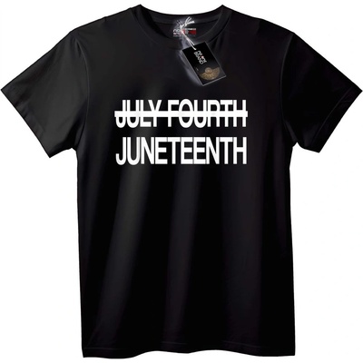 NOONEBRAND Тениска July Fourth Juneteenth - 2XL, White
