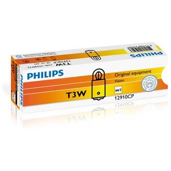 Image 1 of Philips Крушка, светлини на вратата PHILIPS T3W, 12V, 3W, 28lm, 10 бр