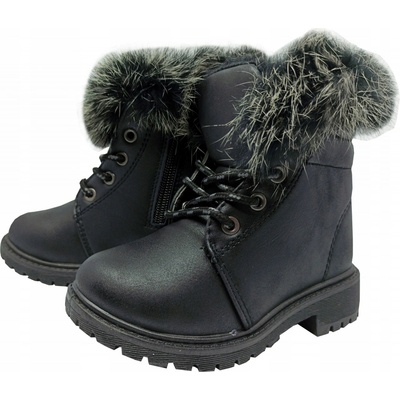 New Tlck dětské kozačky eko kůže černá