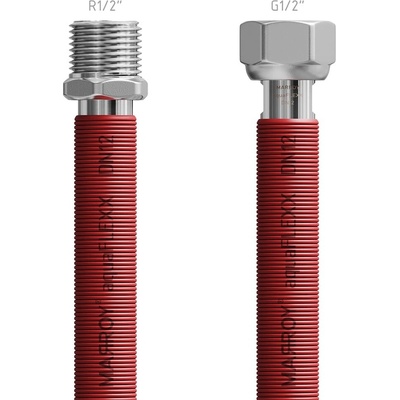 MARROY hadica voda EN10380 rozťahovacia aquaFLEXX R1/2"- G1/2" - 200/400 mm červená