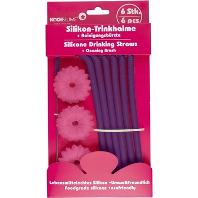 Kochblume Brčka set na pití 6 ks fialová