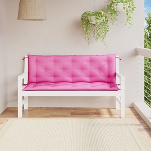 vidaXL Възглавници за градински пейки 2 бр розови 150x50x7 см плат (361714) - egradina