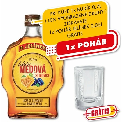 Rudolf Jelínek Medová Slivovica 35% 0,7 l (čistá fľaša)