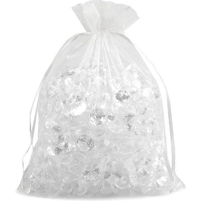 Prima-obchod Dárkový pytlík 20x26 cm organza, barva 11 bílá