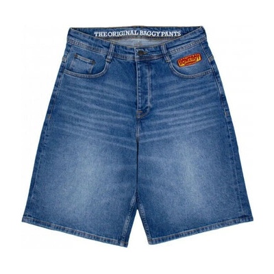 Homeboy X-tra desperados denim shorts Modrá