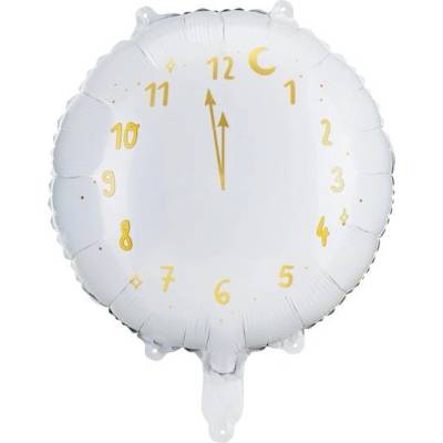 Party Deco Фолиев Балон За Нова Година - Часовник (fb159-008)