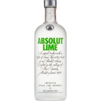 Absolut Lime 40% 1 l (holá láhev)
