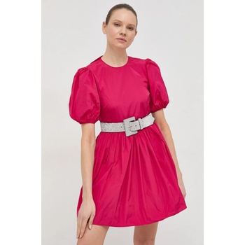 REDValentino Рокля Red Valentino в розово къс модел разкроен модел (2R3VAGQ51FP)