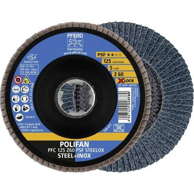 Pferd Vějířovitý brusný kotouč 125 mm 67666126 10 ks