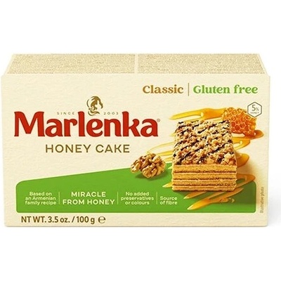 Marlenka Bezlepkový medový tortík s vlašskými orechmi 100 g bez lepku
