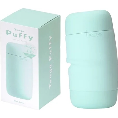Луксозен мастурбатор, мек на допир - Tenga Puffy Mint Green (TENGA00237)
