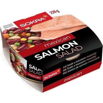 Sokra Mexický salát s lososem 220 g