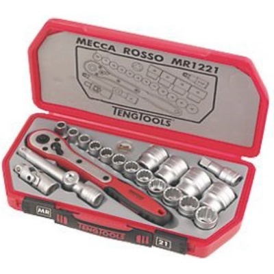 Teng Tools 1/2” ráčna s přísl., 10-32mm, 6hr., T1221-6