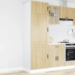 vidaXL Кухненски шкаф Porto, дъб сонома, инженерно дърво (854110)