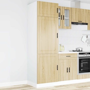 vidaXL Кухненски шкаф Porto, дъб сонома, инженерно дърво (854110)
