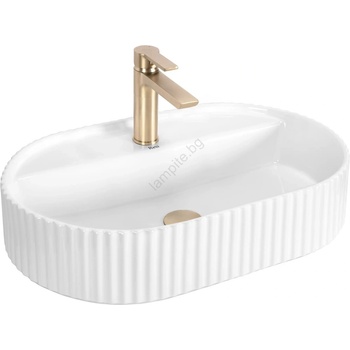 Rea REA-U4002 - Мивка за плот MARCELA 37x60 cm керамика/лъскаво бяло (RE0314)