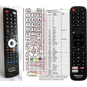 GENERAL HISENSE EN2X27HS - съвместимо дистанционно управление на марката General (EN2X27HS) Дистанционно