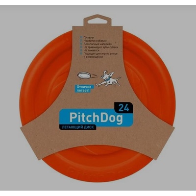 Animalis Pitch Dog Hračka oranžová tanier 24 cm