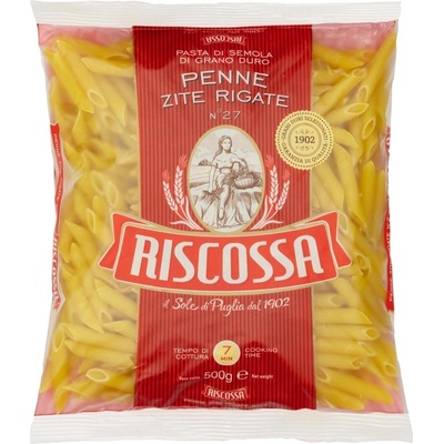 Pastificio Riscossa Penne zite rigate rýhované trubky 0,5 kg