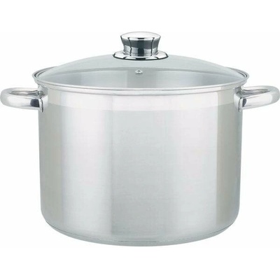 Gastro Hrnec Hrnec velký XXL se skleněnou pokličkou cca 10 l nerez 227757202
