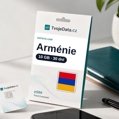 eSIM Arménie 10 GB / 29 dní - Arménie 8182CC