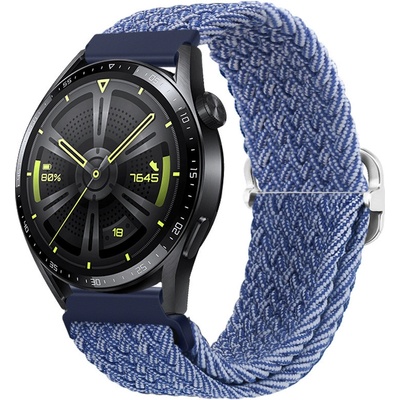 BStrap Braid Nylon remienok na Xiaomi Amazfit GTS, blue white SSG034C0104