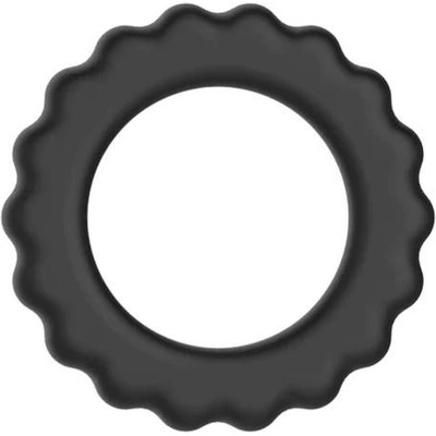 Chisa-novelties Силиконов пенис ринг и пристегач "dien black