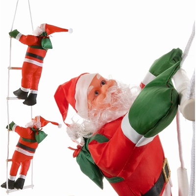 Ruhhy 22502 Vianočné dekorácie Santa Claus na lane 100 cm