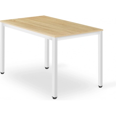Textilomanie Bílý jídelní stůl TESSA 120 x 60 cm – Sleviste.cz