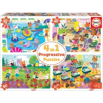 Educa Пъзел educa 18904 - 200 части - Един ден в училището (edu18904)