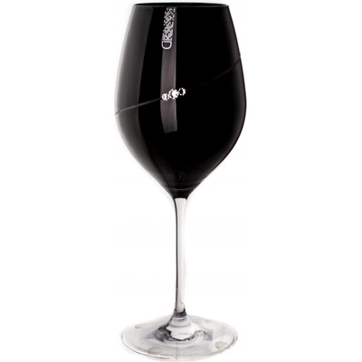 Diamante poháre na červené víno Silhouette City Black s kryštály Swarovski 2 x 470 ml