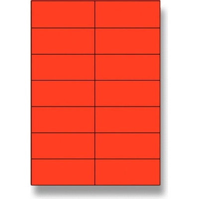Rayfilm R01220911A 105 x 42,4 mm 1400 etiket červené