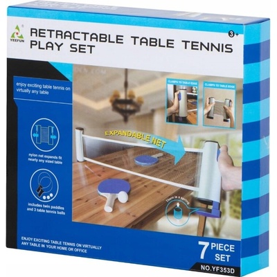 Stolní tenis ping pong set dvě pálky 25cm se síťkou a doplňky – Zboží Dáma