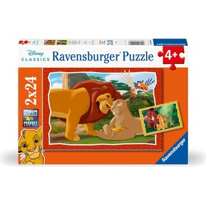 Ravensburger Пъзел Ravensburger от 2 х 24 - Цар лъв, Кръгът на живота (12001029) - ozone