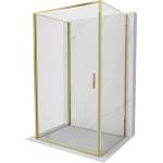 Mexen Exo-3S 3-стенна отваряща се душ кабина 90 x 95 см, прозрачна, златна (817-090-095-50-00-3S)