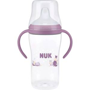 Nuk Бебешко шише NUK Perfect Match - С накрайник за сок, TC, РР, 260 ml, хипо, лилаво (10216312) - ozone