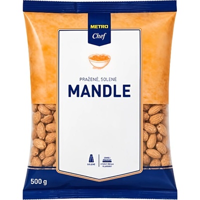 Metro Chef Mandle pražené solené 750 g